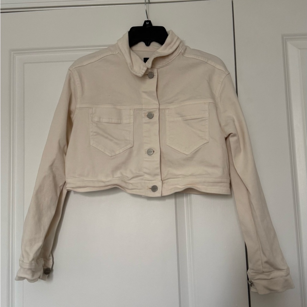 Express Cream Button-Up Jacket - Picture 3 of 5